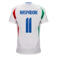 Italien Giacomo Raspadori #11 Bortatröja EM 2024 Korta ärmar